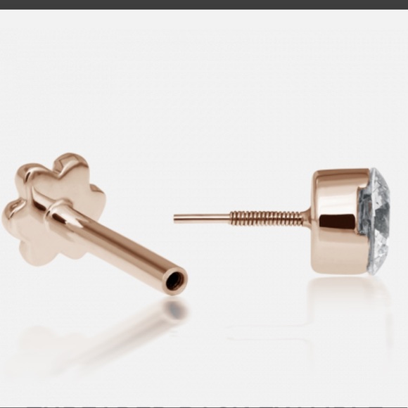 'MARIA TASH' Diamond Threaded Stud - Picture 3 of 6